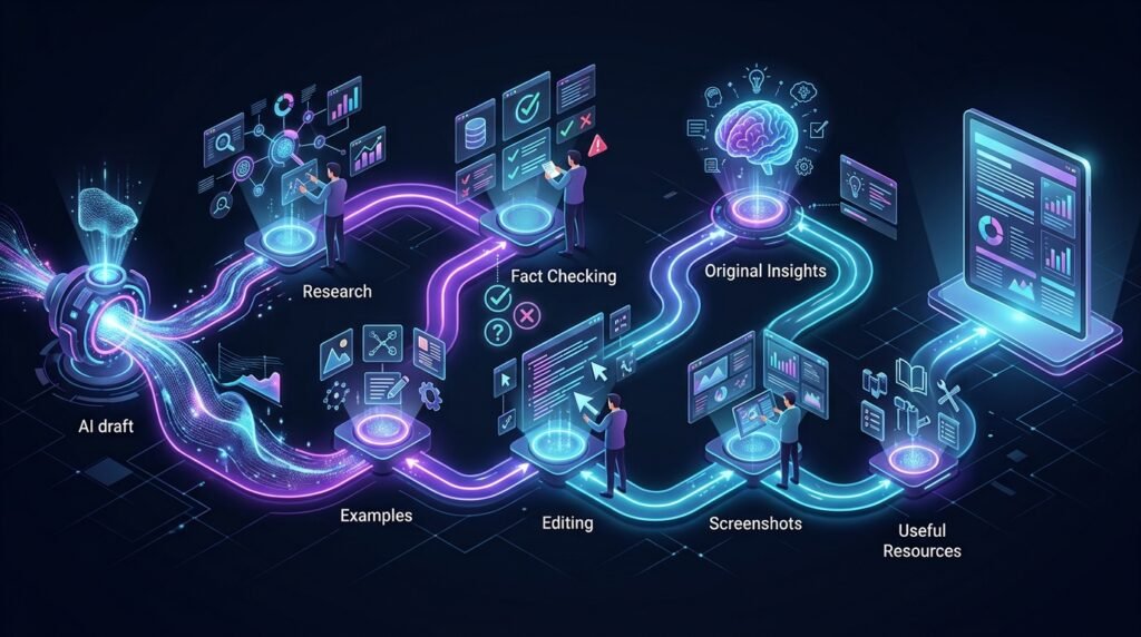 Create Helpful Content With AI using human review