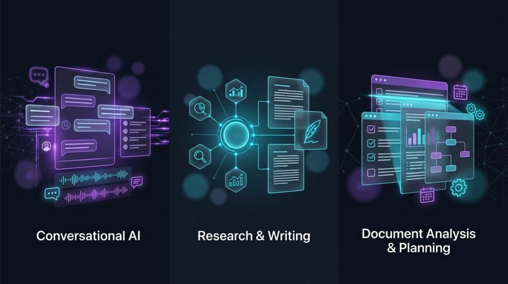 Comparison of AI tools for everyday productivity