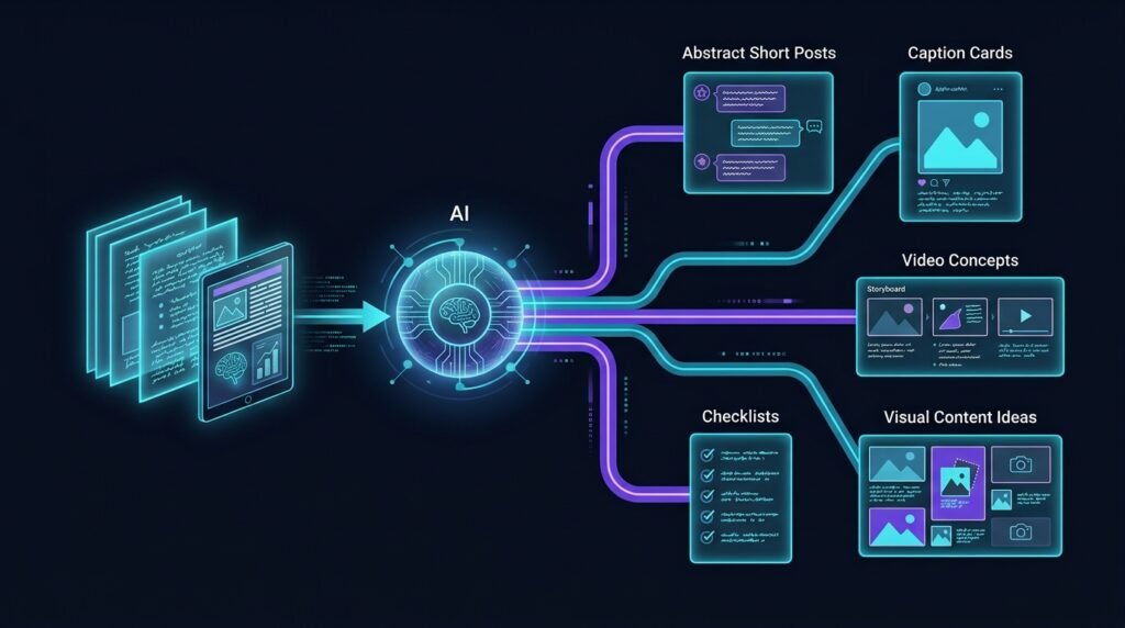 AI for Social Media Marketing content repurposing