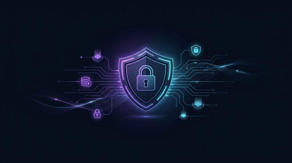AI Tool Steps privacy and data protection illustration