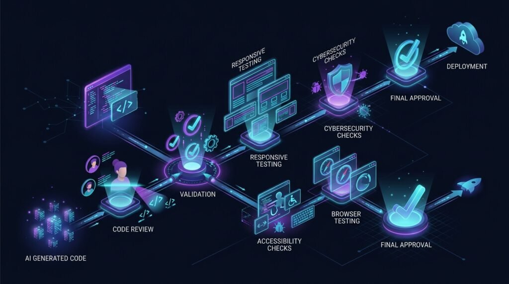 AI for Web Development code testing and review