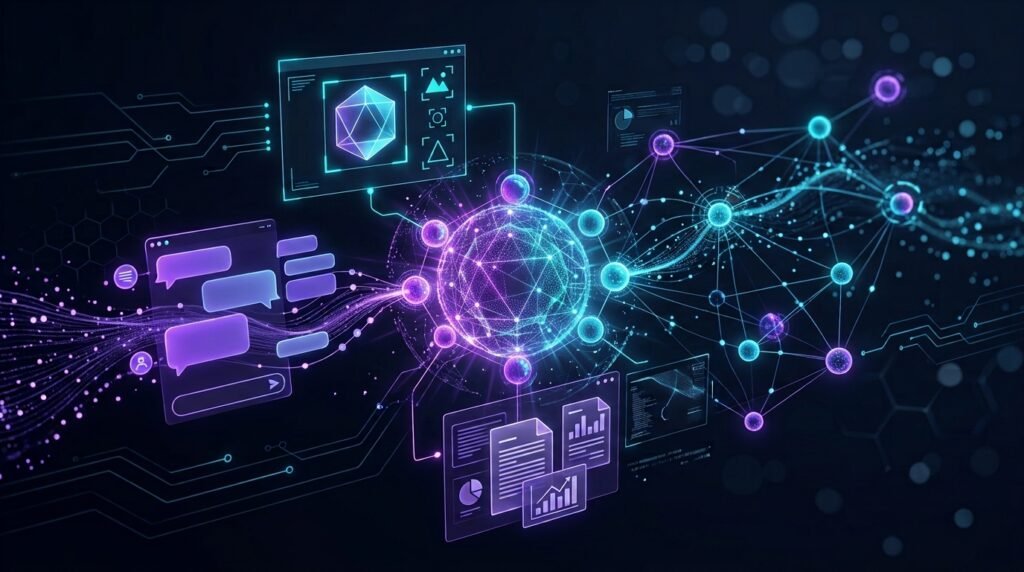 AI workspace illustrating a beginner guide to Google Gemini
