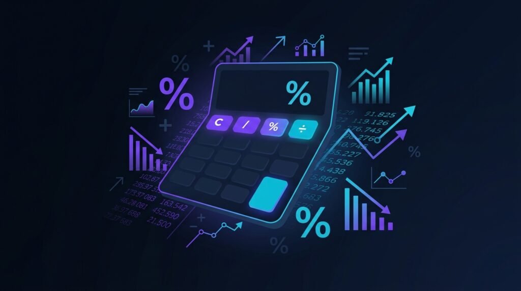 Online Percentage Calculator calculating percentage values