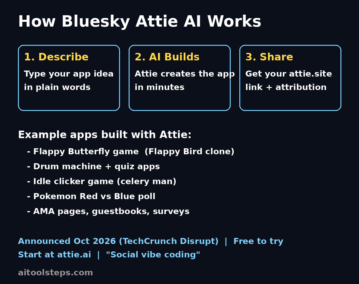 How Bluesky Attie AI turns a prompt into an app