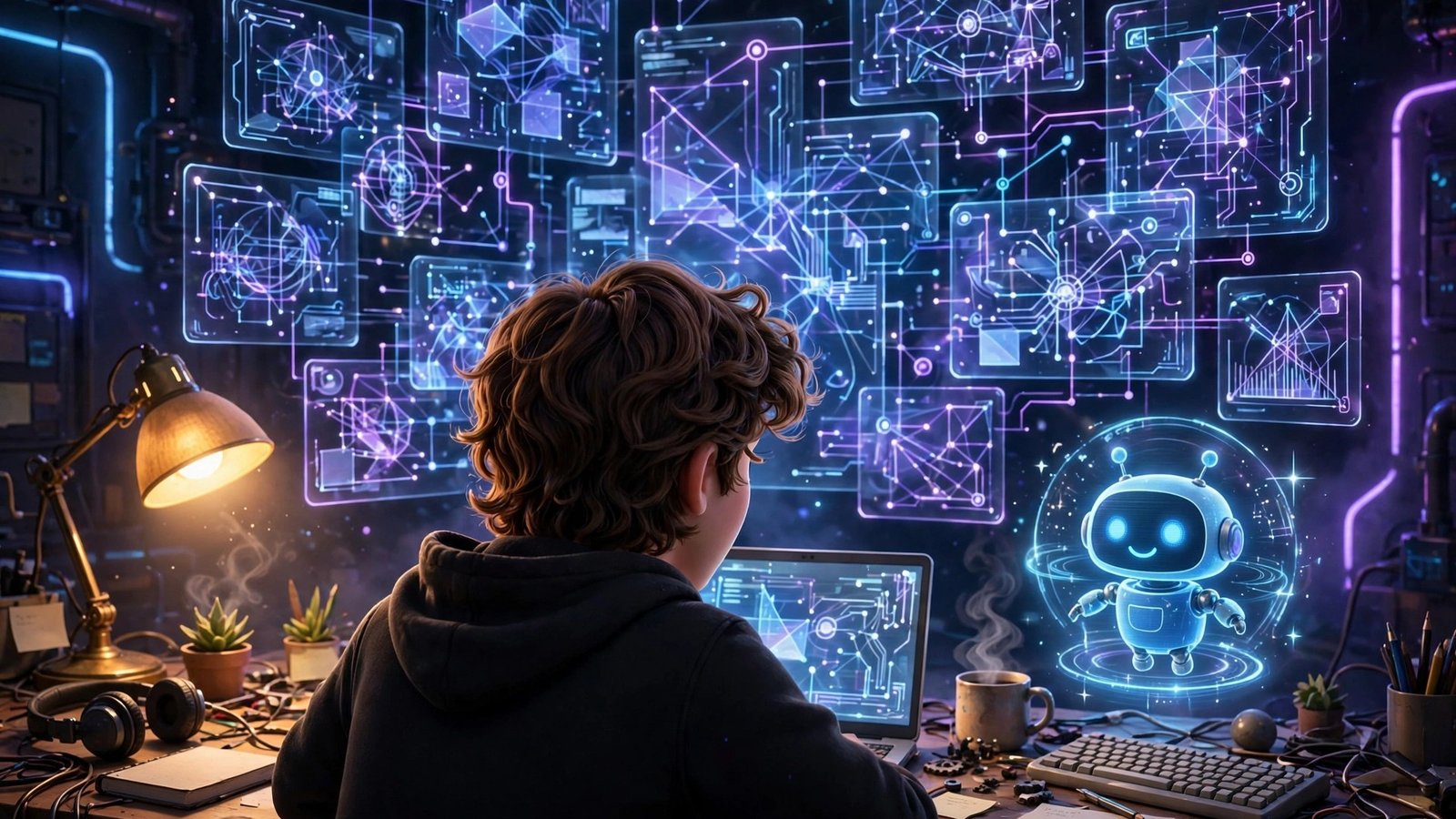 GitHub Copilot Fusion beginner guide featured image: developer working with AI coding assistant