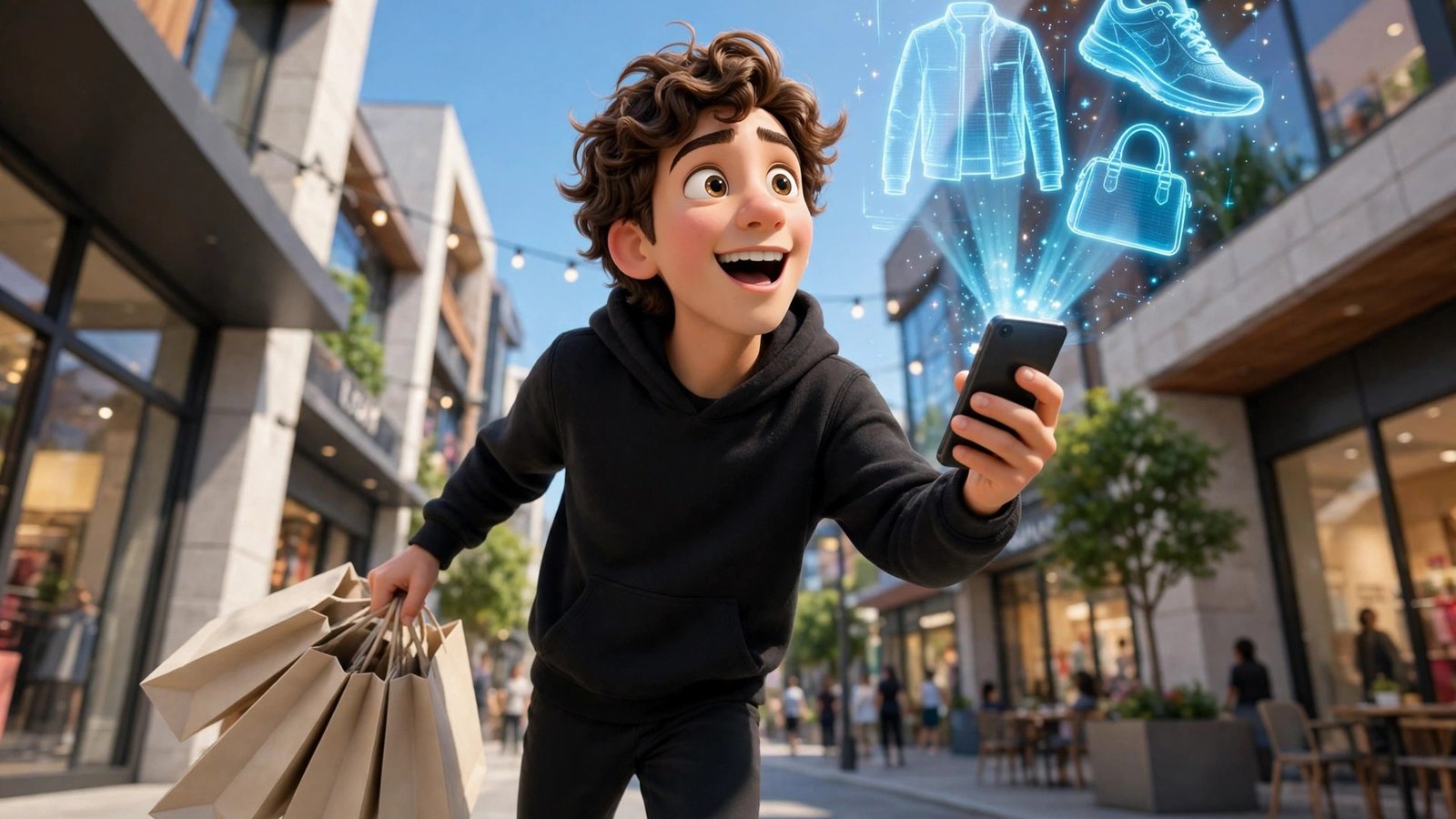 How to use Musinsa Lens AI for beginners - 3D character using visual search on a shopping street