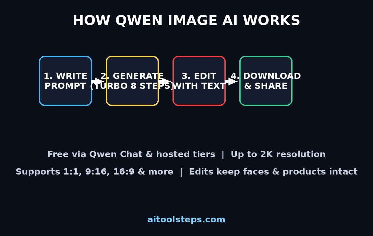 How Qwen Image AI Works: Beginner Workflow