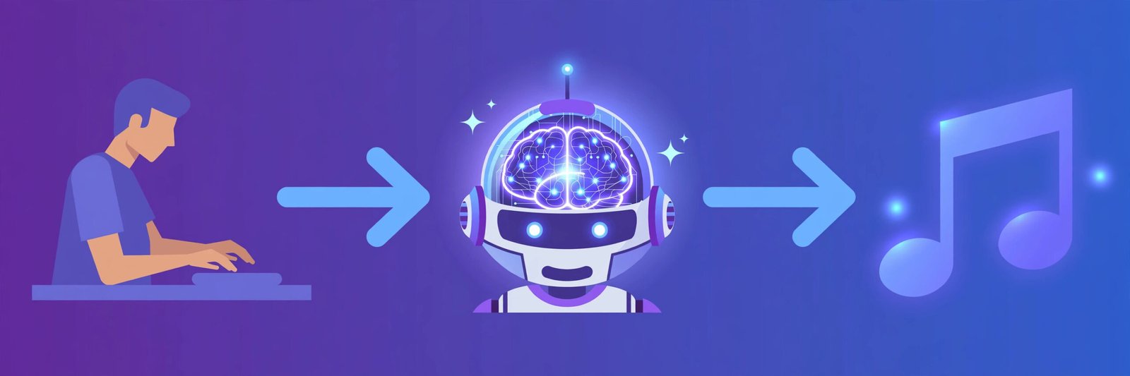 How Suno AI turns a text prompt into a finished song, workflow diagram